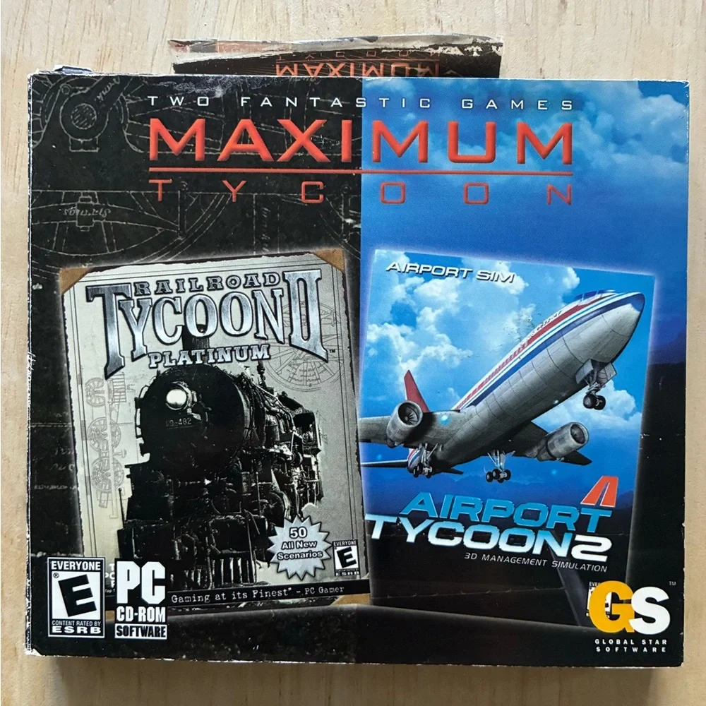Maximum Tycoon: Railroad Tycoon II Platinum & Airport Tycoon 2 (PC, 2003)
